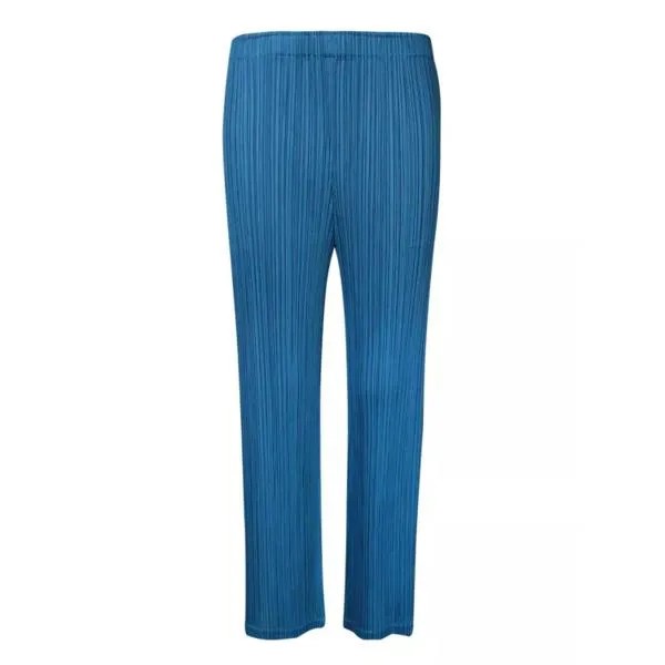 Брюки cropped design trousers Issey Miyake, синий