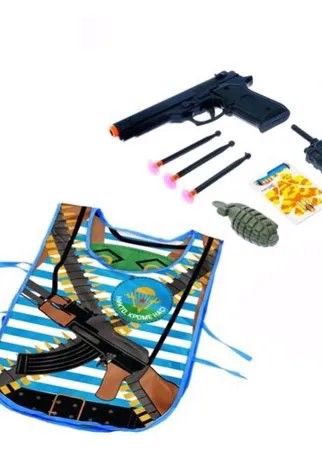 Набор десантника Woow Toys жилет, самолет, пистолет, 3 пули, нож, граната, рация, 38*32 см (2894954)