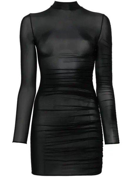 Maison Close платье мини Nuit Fauve из джерси, черный