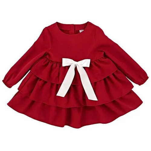 Платье Mini Maxi, размер 104, красный, бордовый