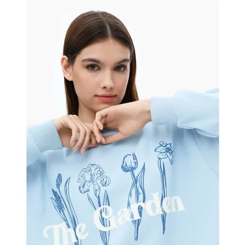 Свитшот Gloria Jeans, размер L/XL, голубой