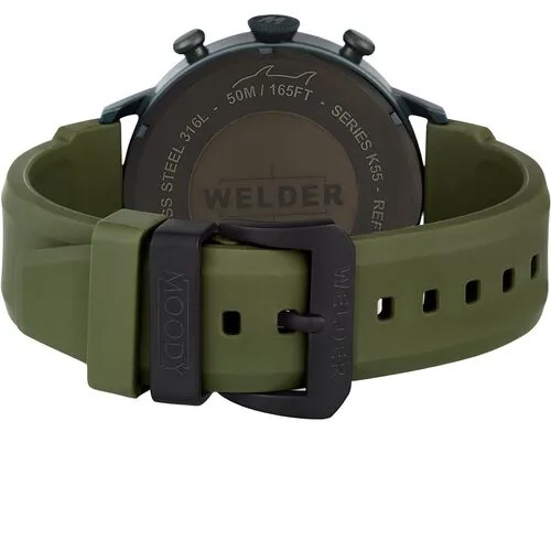 Наручные часы Welder Часы наручные мужские WELDER WWRC519, 45 мм, зеленый
