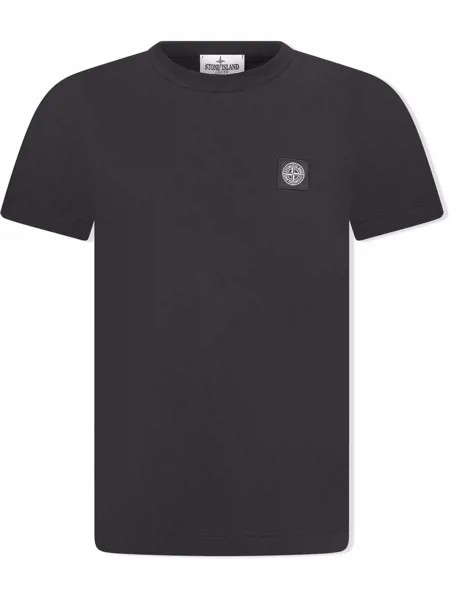 Stone Island Junior футболка с нашивкой-логотипом