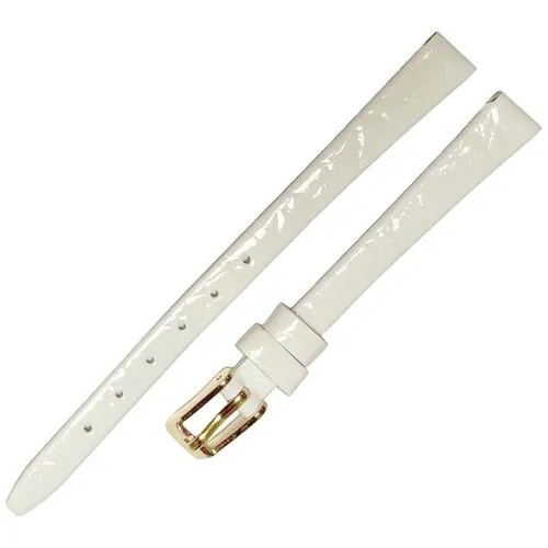 Ремешок 0803-02-1-0 Pandora ЛАК Белый кожаный ремень 8 мм для часов наручных лаковый из натуральной кожи женский аллигатор