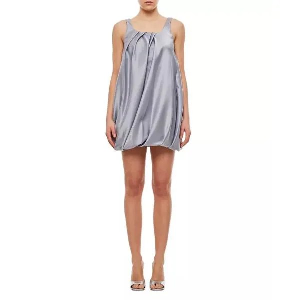 Платье twisted mini dress J.W. Anderson, серебряный