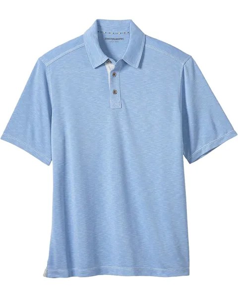 Поло Johnston & Murphy Vintage Slub, цвет Light Blue