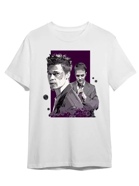 Футболка унисекс СувенирShop Бойцовский клуб/Тайлер/Брэд Питт 18 белая XS