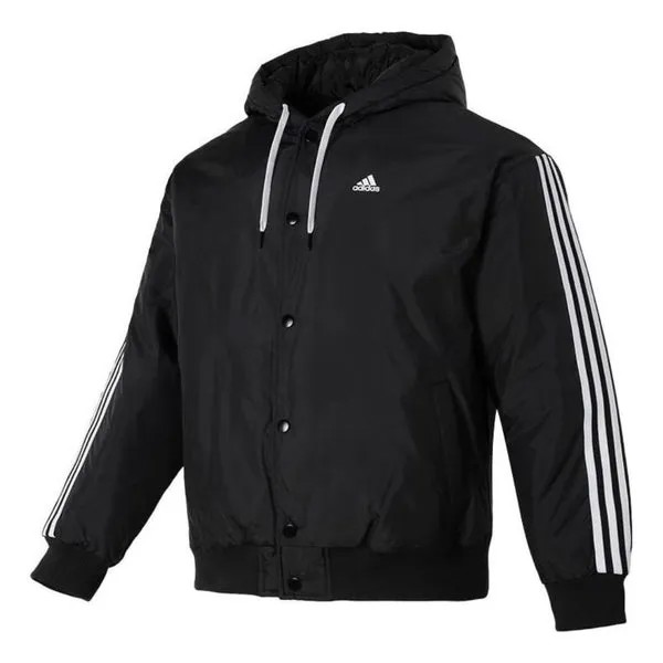Куртка спортивные повседневные хлопковые Куртка Adidas, черный