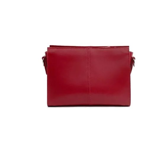 Женская кожаная сумка кросс-боди красная A025 ruby mini