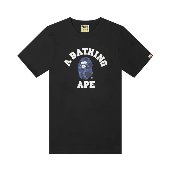 Футболка BAPE Color Camo, Черный/Темно-синий