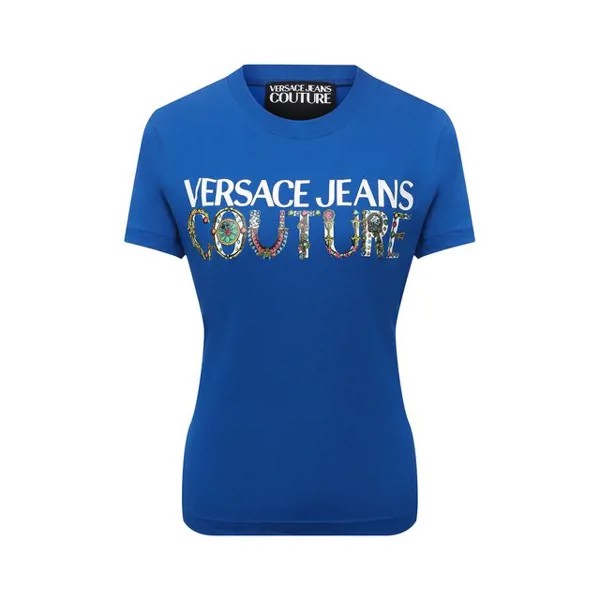 Хлопковая футболка Versace Jeans Couture