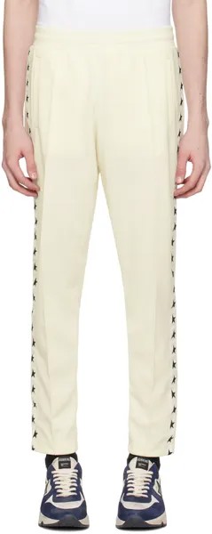 Белоснежные спортивные штаны с тремя карманами Golden Goose
