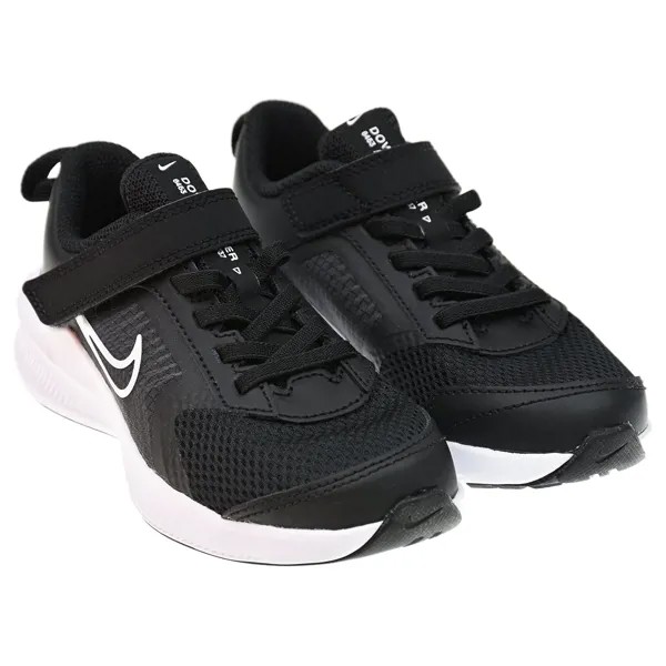 Черные кроссовки Downshifter 11 на липучках Nike детские