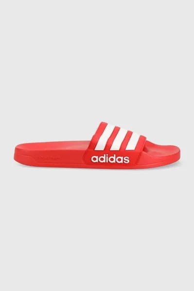 Шлепанцы adidas, красный