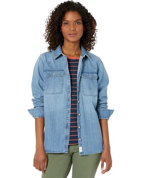 Рубашка L.L.Bean Heritage Washed Denim, цвет Light Indigo