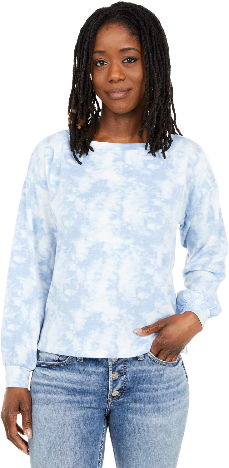 Толстовка Bobeau Emmanuel Sweatshirt, цвет Dusty Blue Tie-Dye