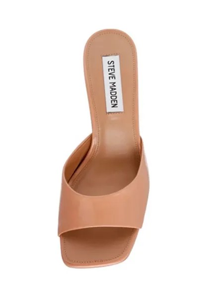 Тапочки Adysin Steve Madden, тёмно-нюдовый лаковый