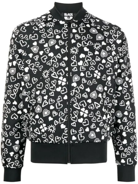 Бомбер с принтом Black Comme Des Garçons, черный