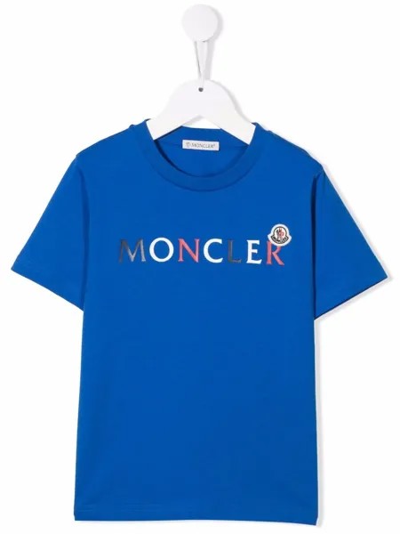 Moncler Enfant футболка с логотипом