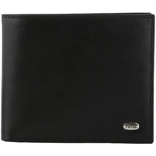 Портмоне мужское из натуральной кожи Petek 1855 120.000.01 черный/гладкий