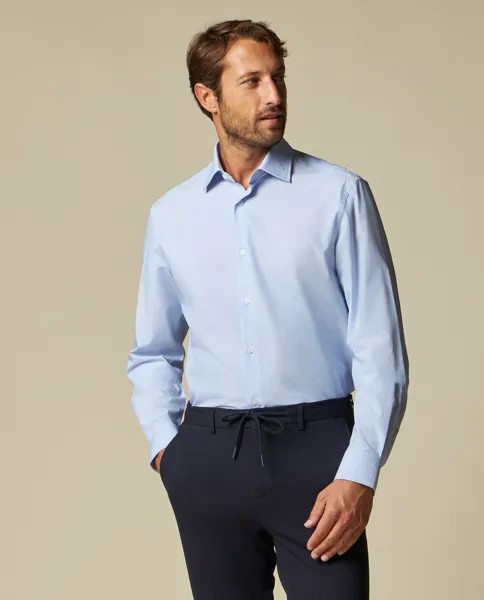Мужская рубашка Rumford из чистого плотного хлопка RUMFORD, светло-синий