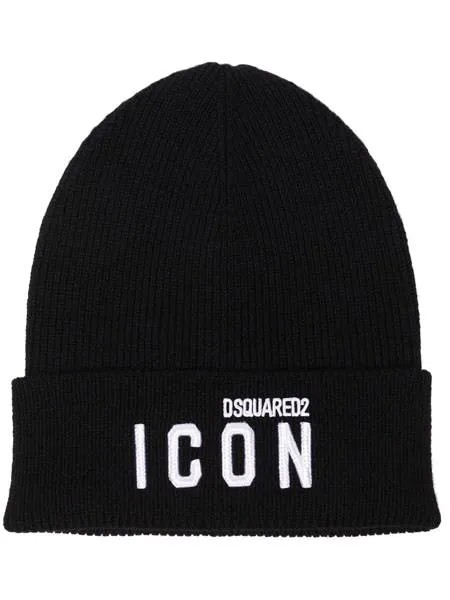 Dsquared2 шапка бини с вышитым логотипом Icon