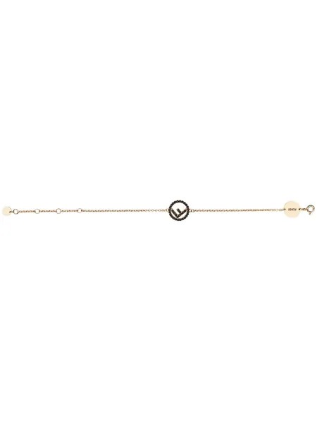 Fendi браслет с подвеской-логотипом