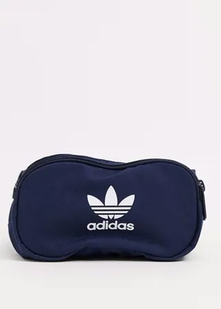 Темно-синяя сумка-кошелек на пояс с логотипом adidas Originals-Темно-синий