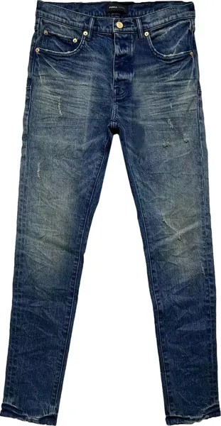 Джинсы PURPLE BRAND Low Rise Slim 'Western Blue', синий