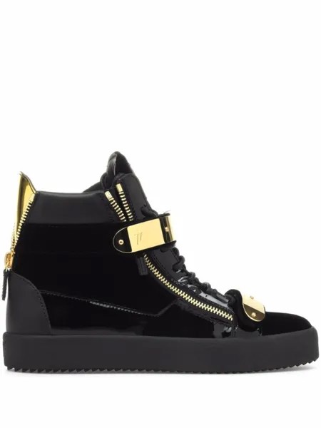 Giuseppe Zanotti высокие кеды Coby, черный