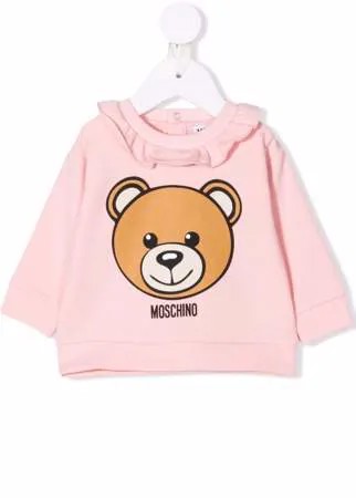 Moschino Kids худи с воротником Питер Пэн