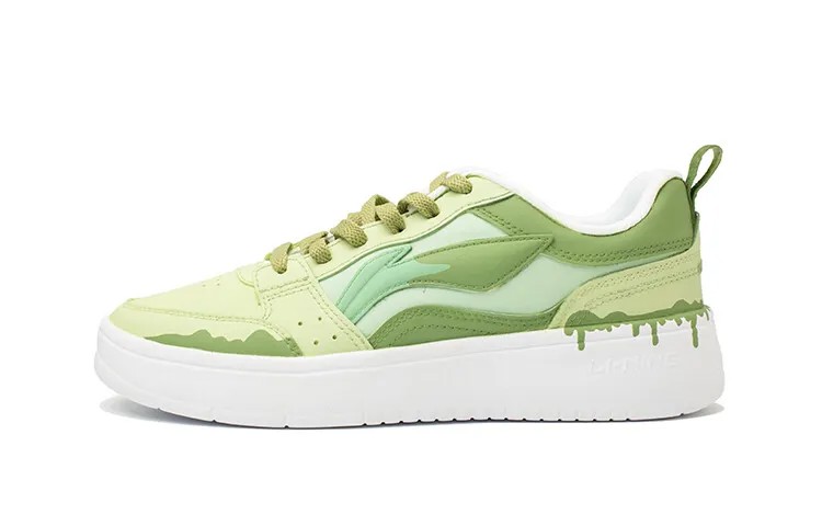 Кроссовки LINING Sports Life Collection Skateboarding Shoes Women's Low-top Green/white, зеленый
