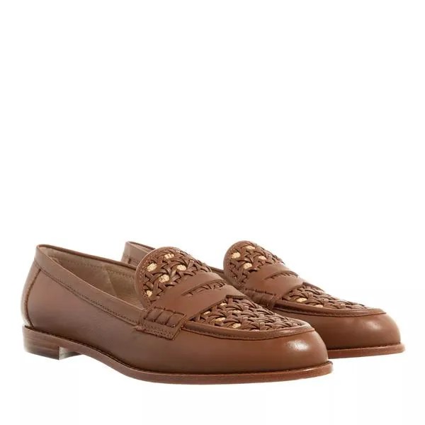 Лоферы wynnie ii flats loafer deep saddle tan antique Lauren Ralph Lauren, коричневый
