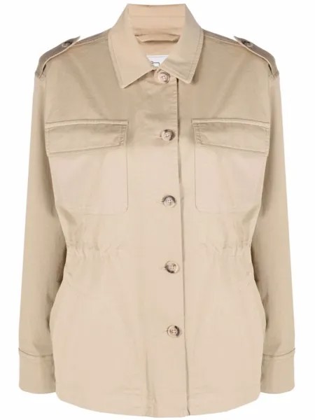 Woolrich твиловая рубашка, нейтральный цвет