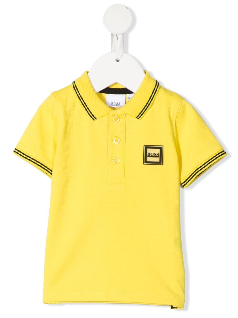 BOSS Kidswear рубашка поло с нашивкой-логотипом