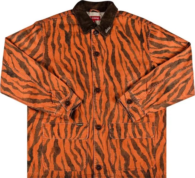 Пальто Supreme Barn Coat 'Tiger Stripe', оранжевый