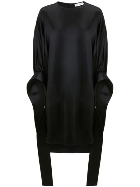JW Anderson платье мини с длинными рукавами, черный