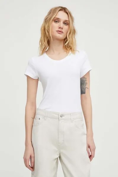Хлопковая футболка G-Star Raw, белый