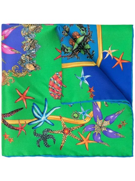 Versace Trésor de la Mer-print silk scarf