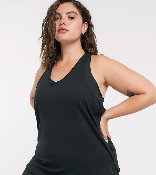 Черная майка Nike Yoga Plus-Черный цвет