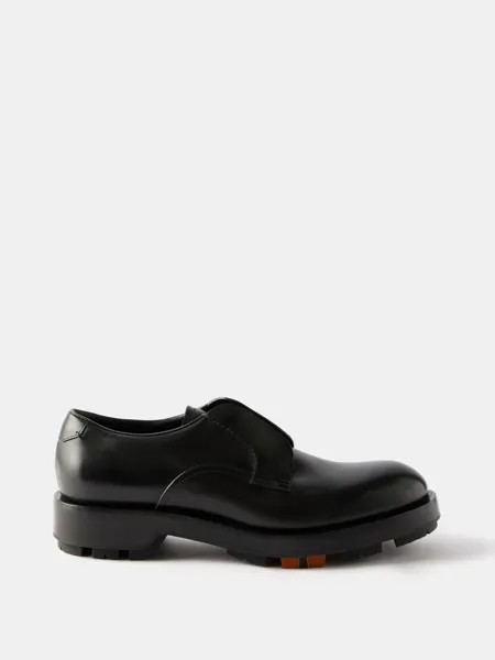 Кожаные туфли дерби udine ZEGNA, черный