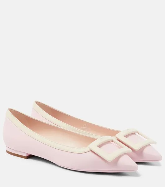 Лакированные балетки Gommettine Ball Roger Vivier, мультиколор
