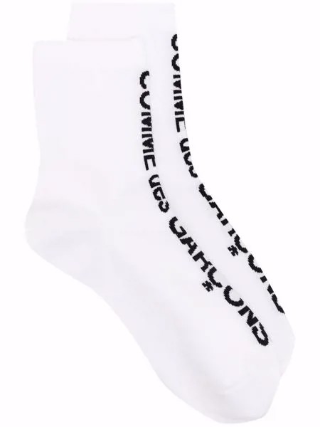 Comme Des Garçons носки с вышитым логотипом