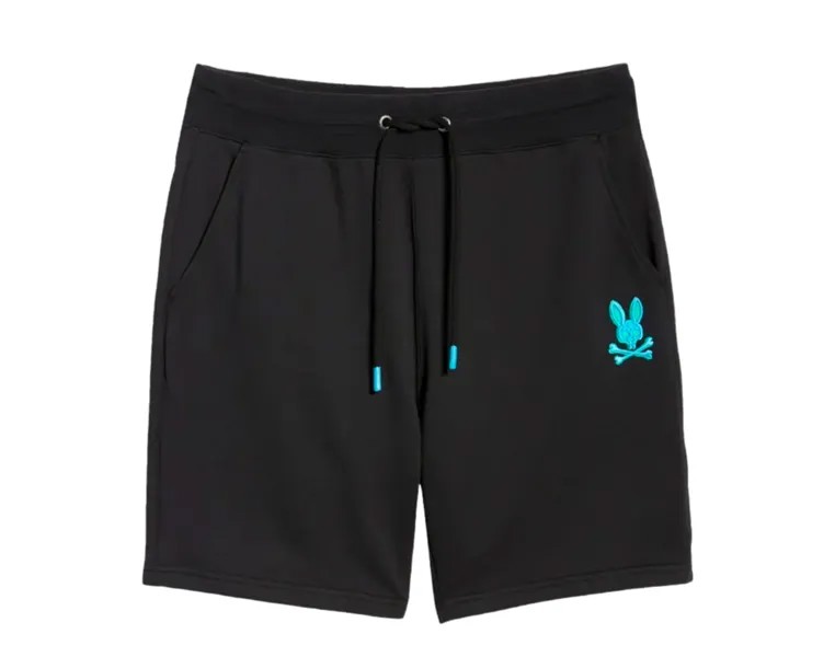 Черные мужские спортивные шорты Psycho Bunny Bennett B6R439R1FT-BLK, черный