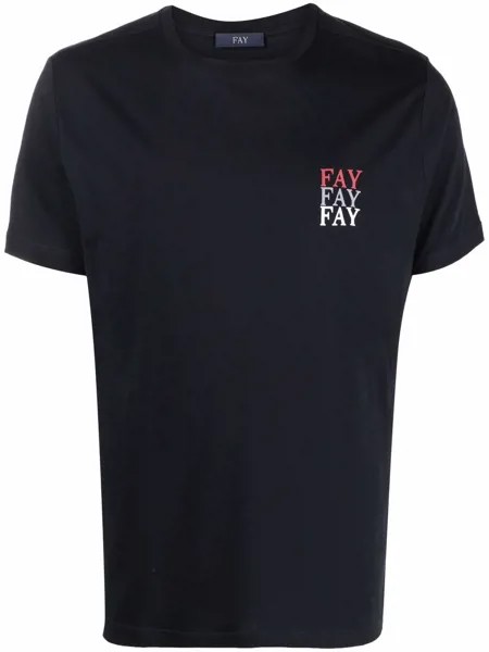 Fay cotton logo-print T-shirt