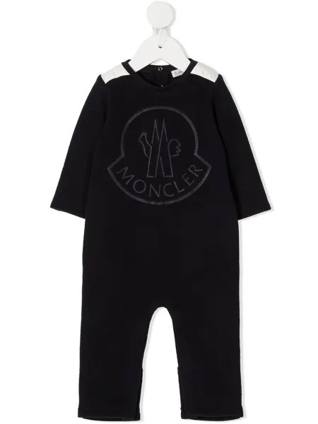 Moncler Enfant комбинезон с вышитым логотипом