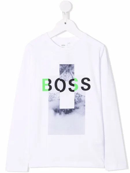 BOSS Kidswear футболка с логотипом