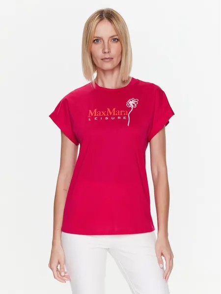 Футболка стандартного кроя Max Mara Leisure, розовый
