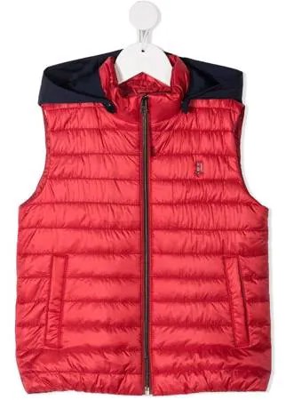 Herno Kids стеганый жилет с капюшоном