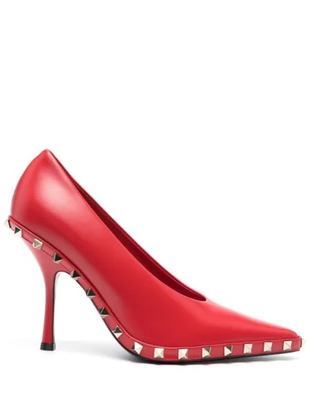 Valentino Garavani туфли Rockstud 100, красный